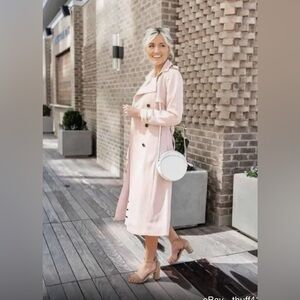 Banana Republic Pink Trench Coat